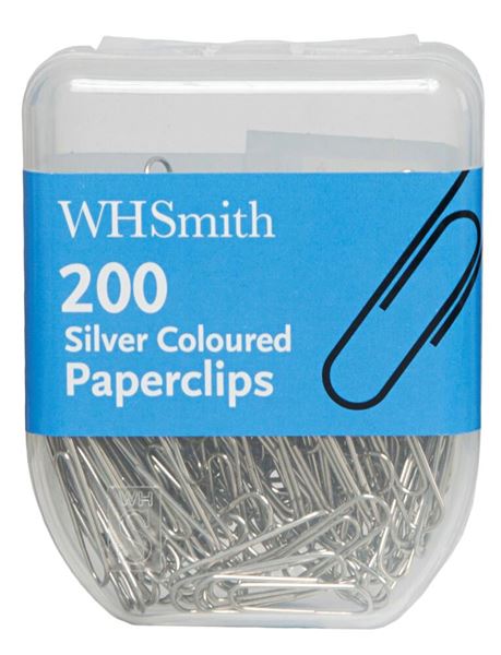 WHS SILVER PAPER CLIPS 25MM